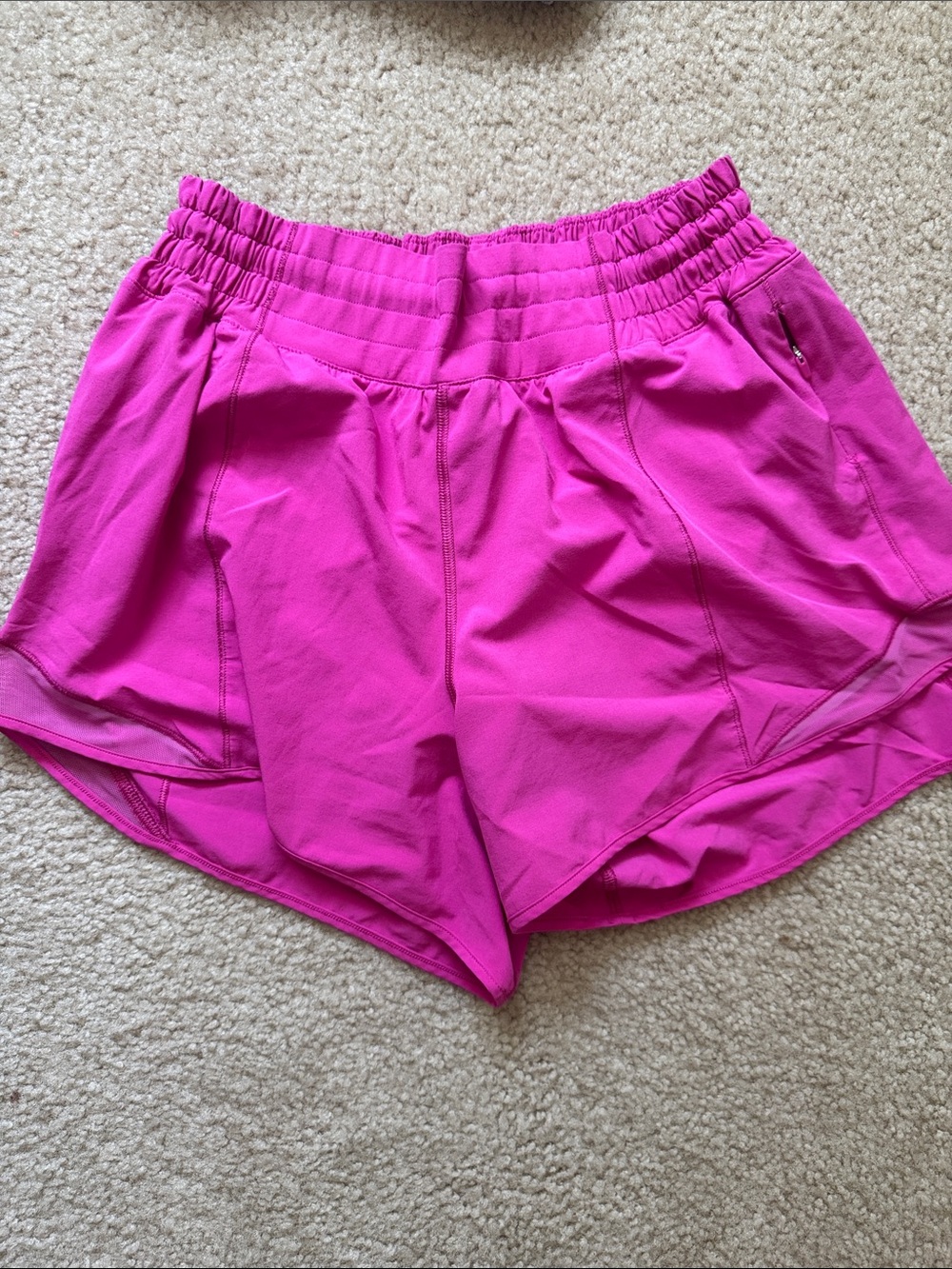 Lululemon Hotty Hots Sonic Pink High Rise 4 Inch